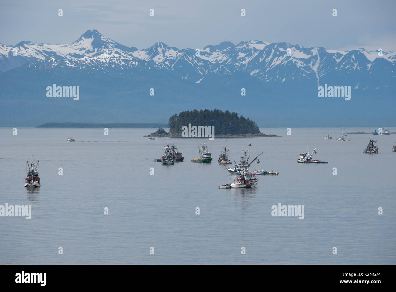 La pêche commerciale en Alaska Banque D'Images