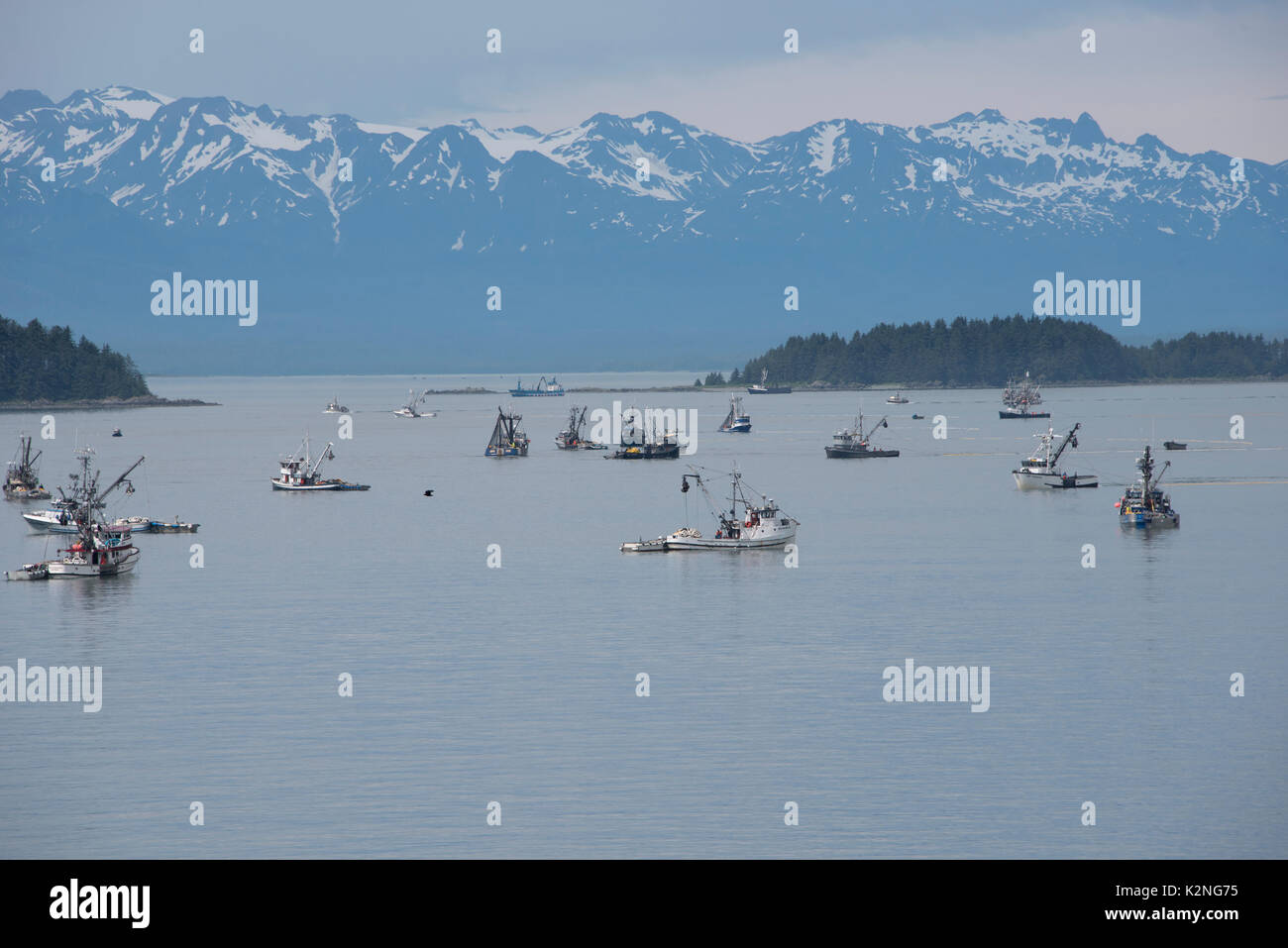 La pêche commerciale en Alaska Banque D'Images