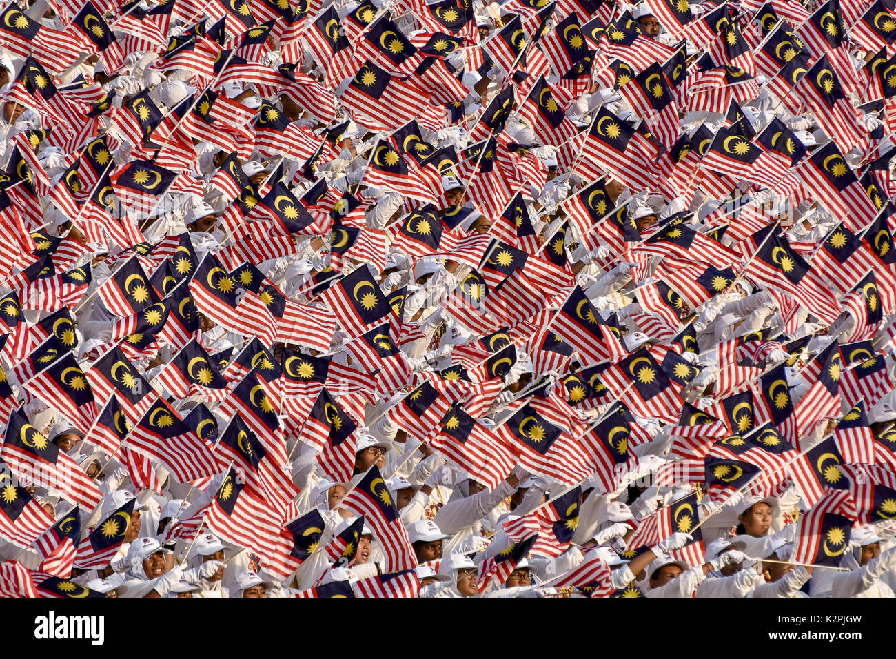 Kuala Lumpur, Malaisie. Août 31, 2017. La Malaisie célébrer 60e journée nationale du Merdeka Square(indépendance) le 31 août 2017 à Kuala Lumpur, Malaisie. Crédit : Chris Jung/ZUMA/Alamy Fil Live News Banque D'Images