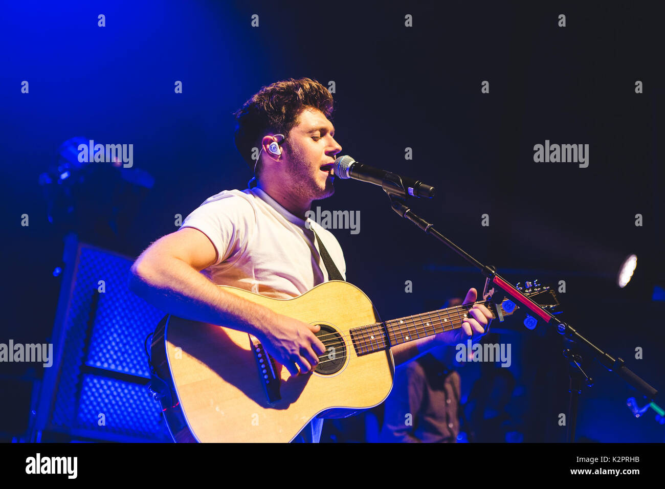 Londres, Royaume-Uni. 31 août 2017 - Ancien membre de One Direction, one direction, joue sa première exposition solo au Royaume-Uni à l'O2 Shepherds Bush Empire à Londres, 2017 Credit : Myles Wright/ZUMA/Alamy Fil Live News Banque D'Images