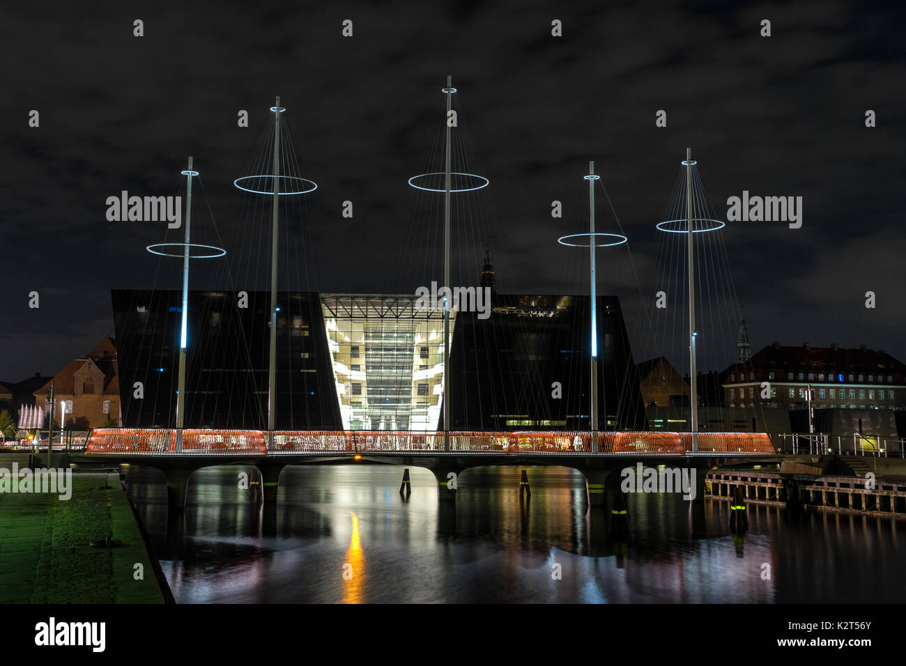 Bibliothèque royale danoise et le Cercle Bridge à Copenhague Banque D'Images