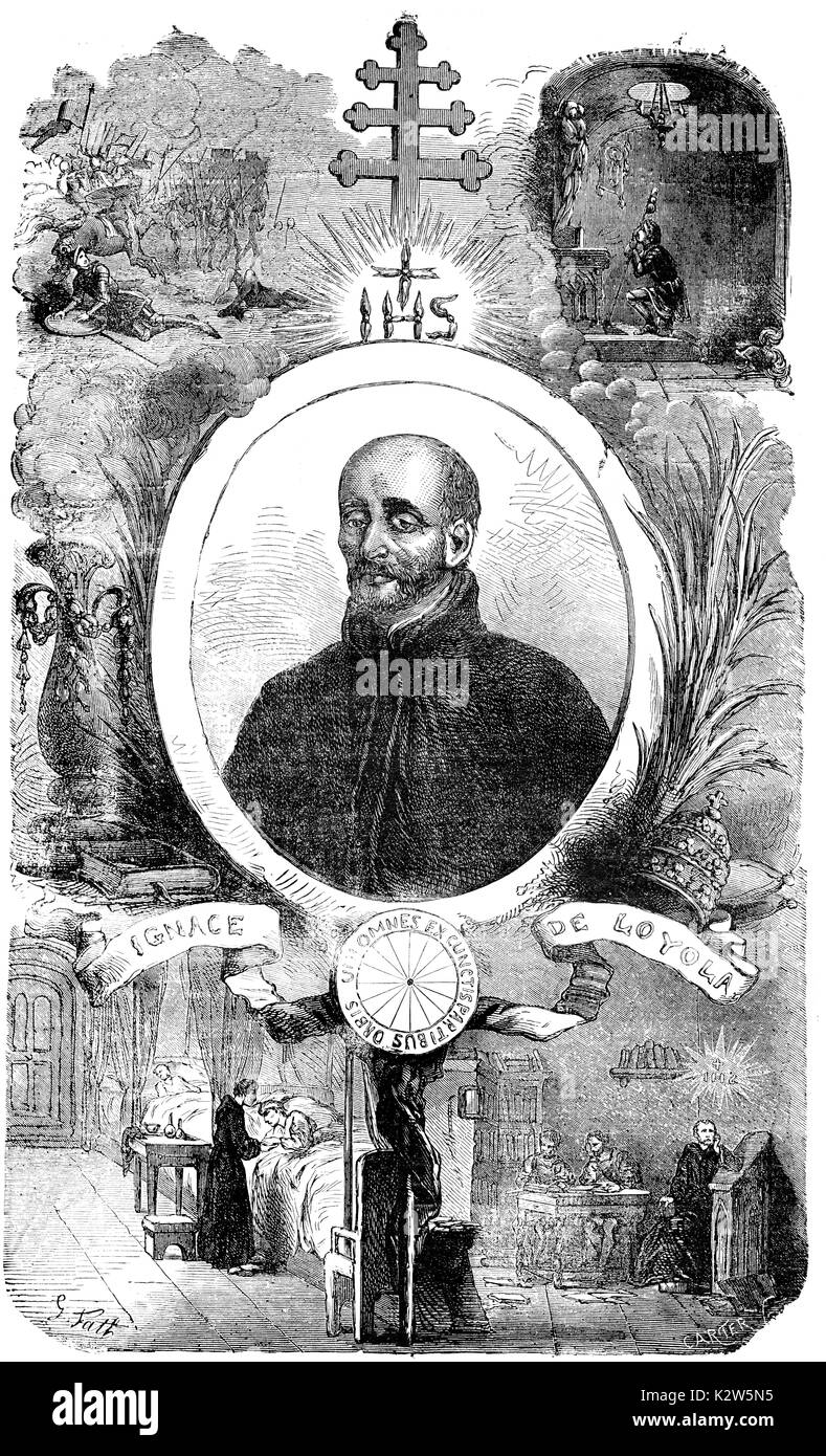 Saint Ignace de Loyola, 1491 - 1556, fondateur des Jésuites Banque D'Images