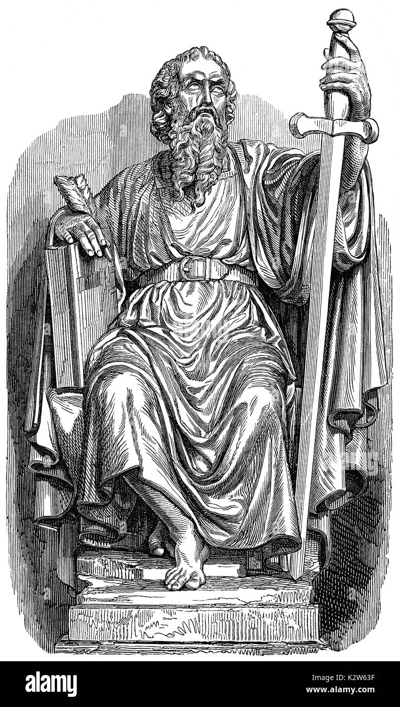L'Apôtre Paul, saint Paul ou Saul de Tarse, ch. - 5 ch. 67 Banque D'Images