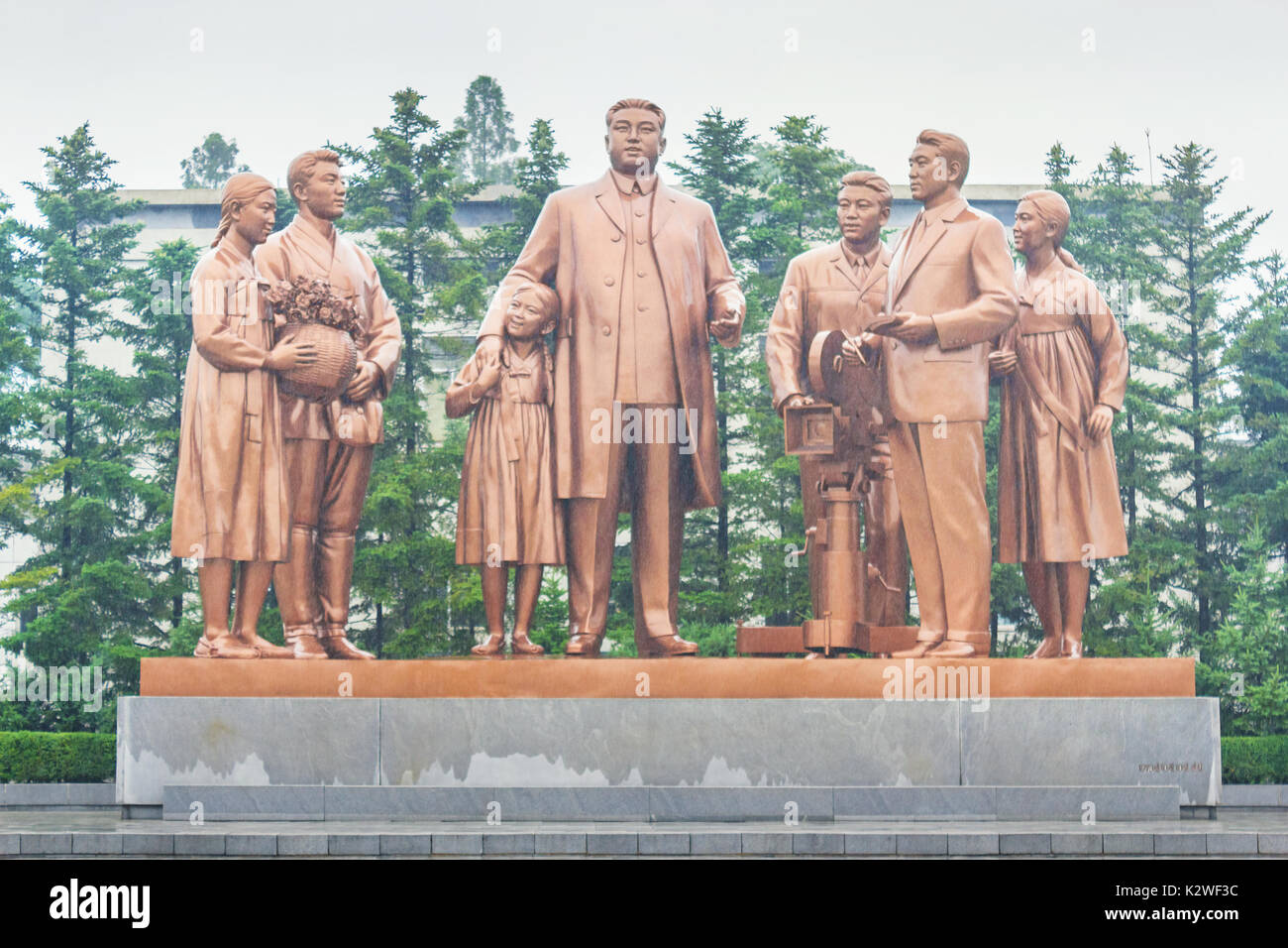 Monuments à Pyongyang, en Corée du Nord Banque D'Images