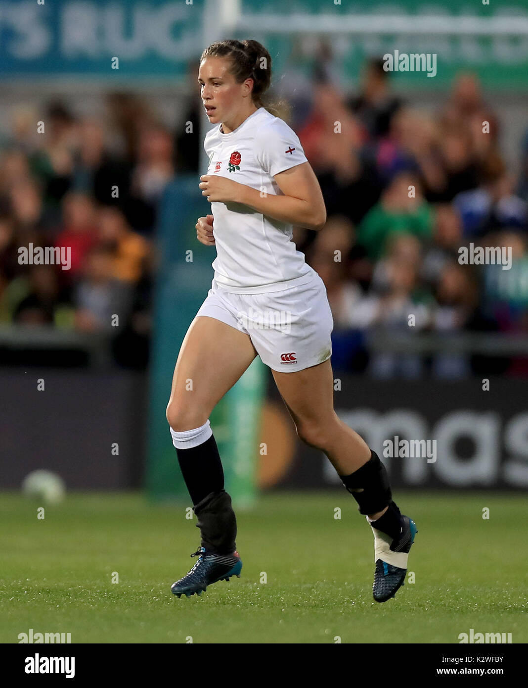 L'Angleterre au cours de la 2017 Emily Scarratt Women's World Cup Finale au stade Kingspan, Belfast Banque D'Images