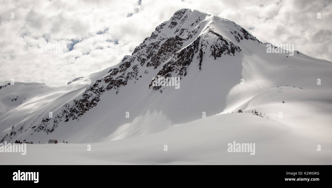 Les matières fissiles comme vu monter le long de la Lance de traverse, Whistler BC Banque D'Images
