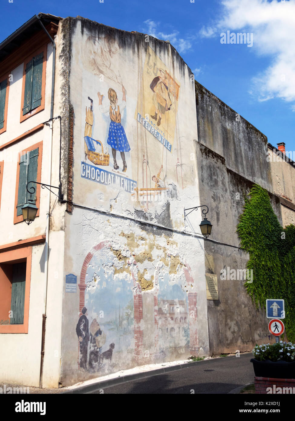 Fresque à Moissac, France Banque D'Images Fresque à Moissac, France Banque D'Images