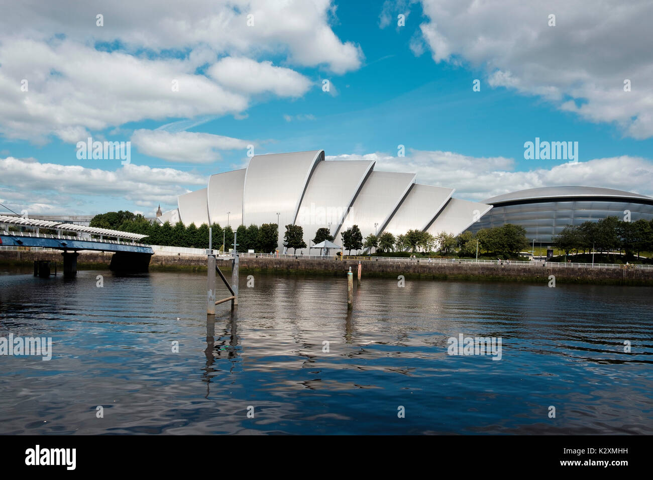 Développement de l'architecture moderne salle de concert Armadillo SEC sur les rives de la rivière Clyde à Glasgow, Ecosse Banque D'Images