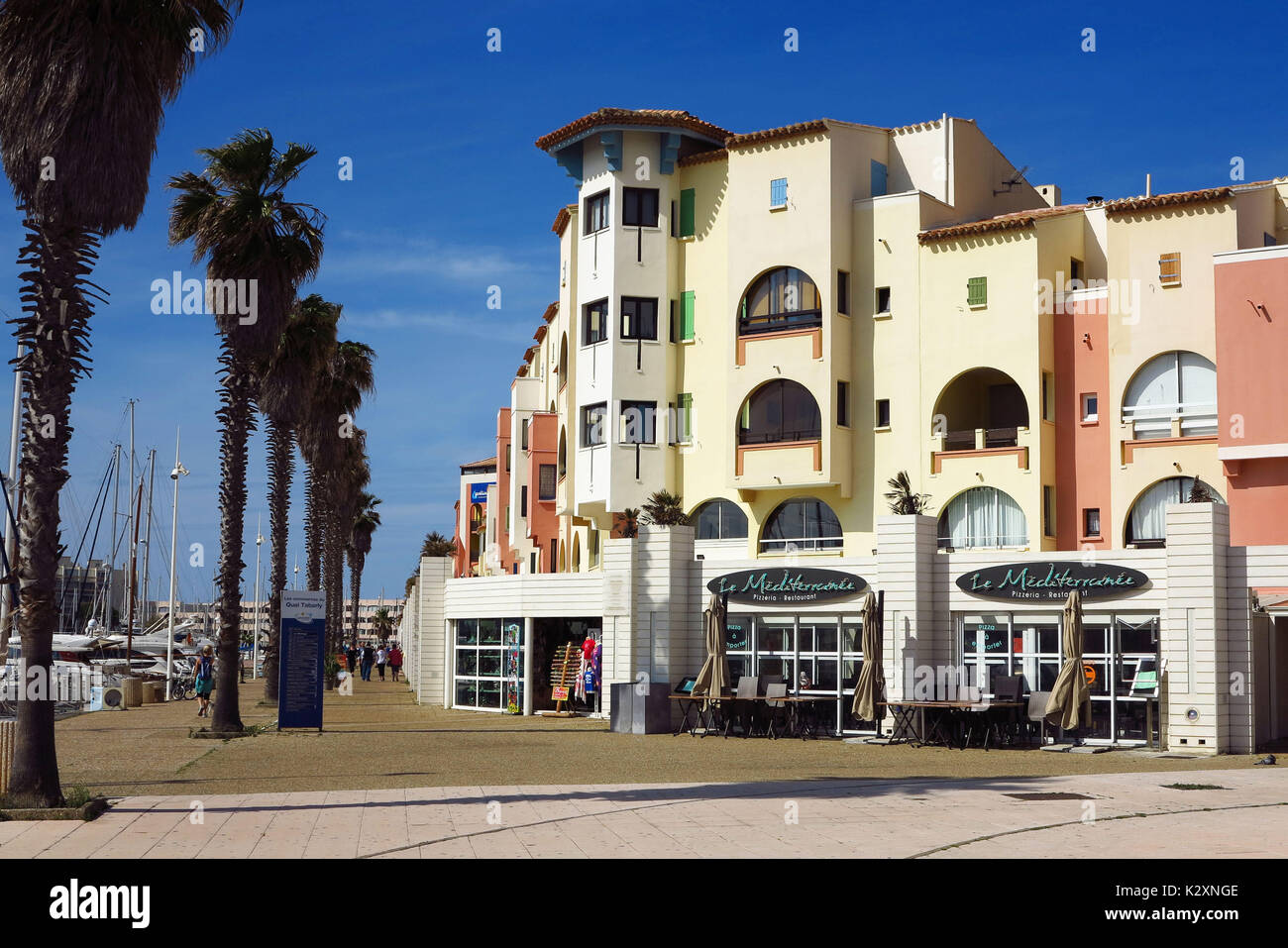 Frankreich, Suedfrankreich, Languedoc, Roussillon, Pyrenaeen, Port Leucate, Leucate, Hafen Banque D'Images