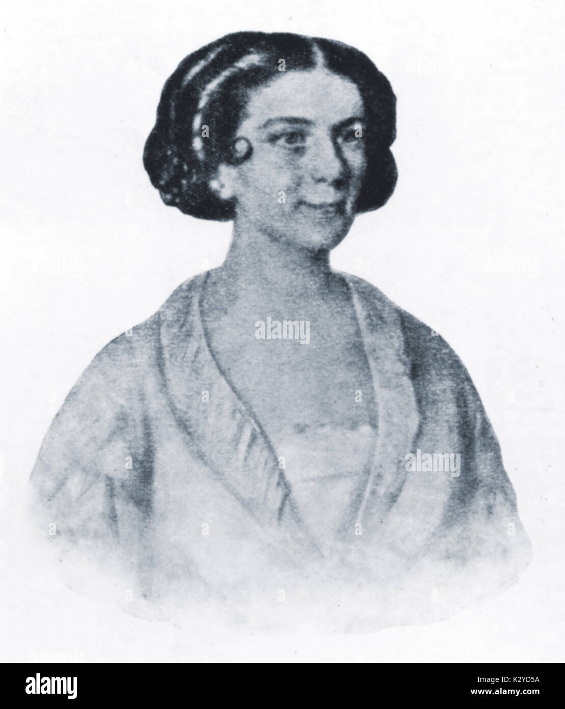 Luigia Bendozzi - portrait de premier interprète de Verdi's 'Simone Boccanegra'. Banque D'Images