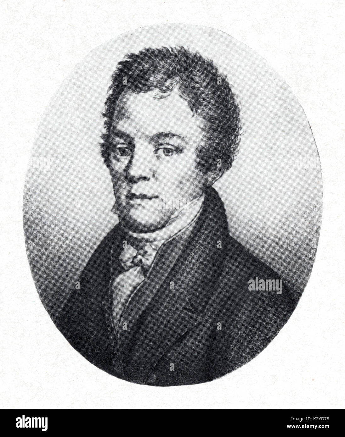 Johann Hugo VORISEK (WORZISCHEK), portrait. 1791-1825 compositeur bohème Banque D'Images