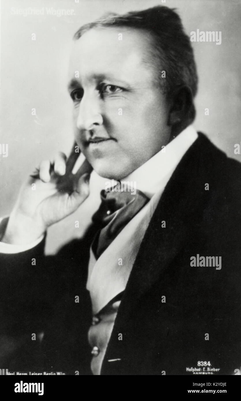 Siegfried Wagner. Compositeur et chef d'orchestre allemand. Fils de Richard Wagner. (1869-1930). Banque D'Images