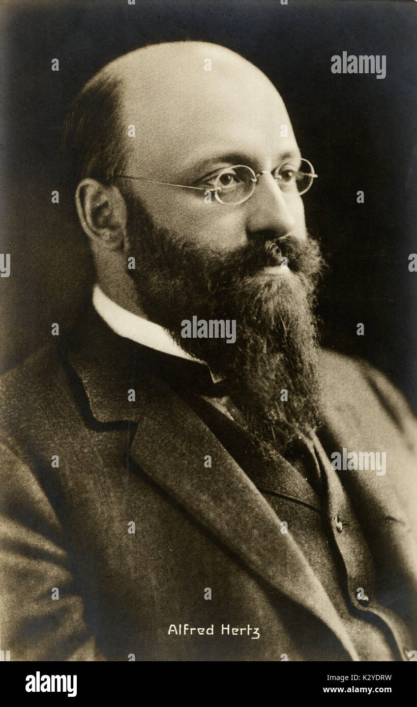 HERTZ, Alfred, 1872-1942 Orchestre germano-américain Banque D'Images