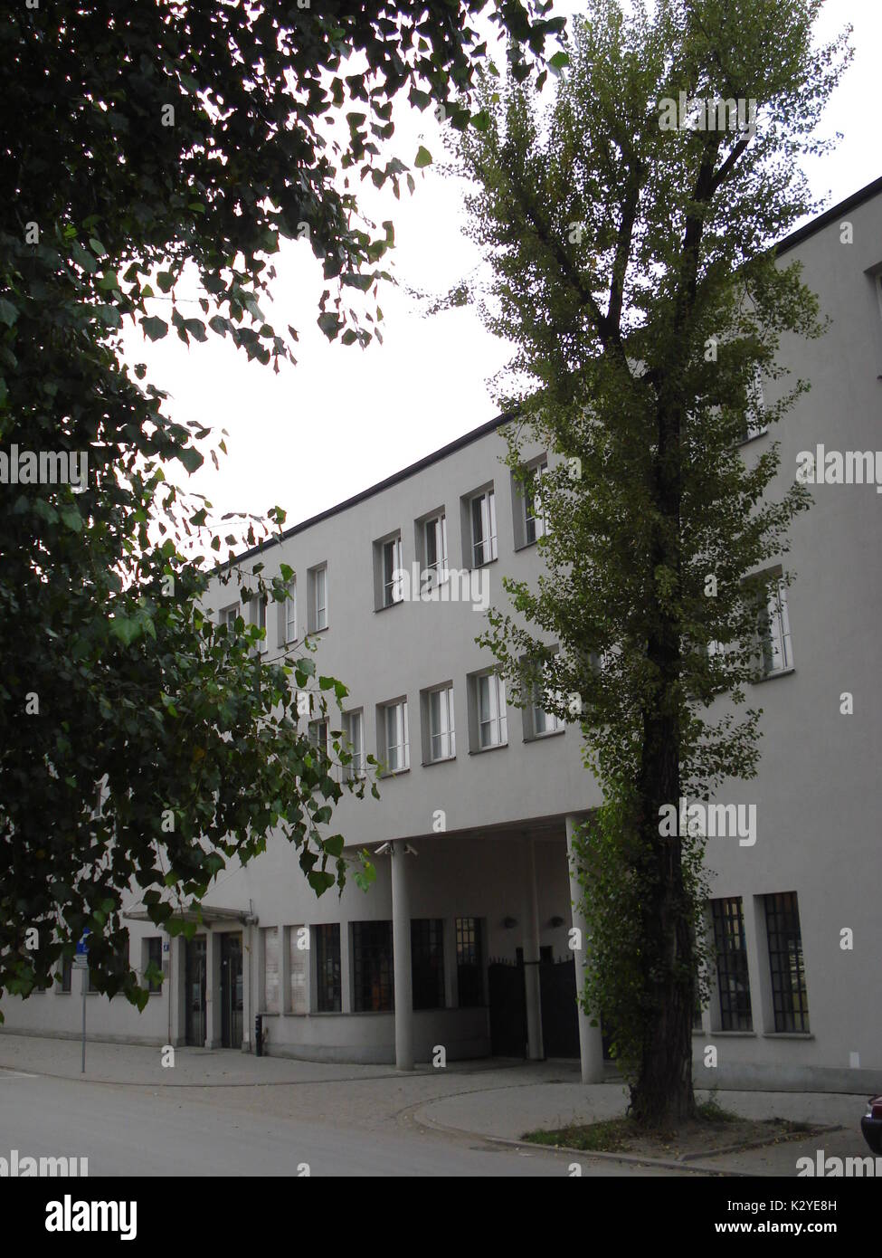 De l'usine Schindler à Cracovie (Pologne) est maintenant un musée dédié à la mémoire de cet Allemand qui sauver la vie de 1200 juifs durant la Shoah Banque D'Images