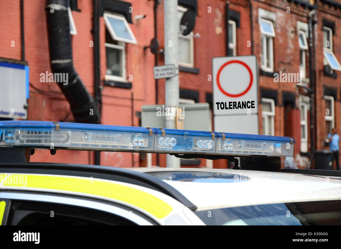 Tolérance zéro, la criminalité Couteau Banque D'Images