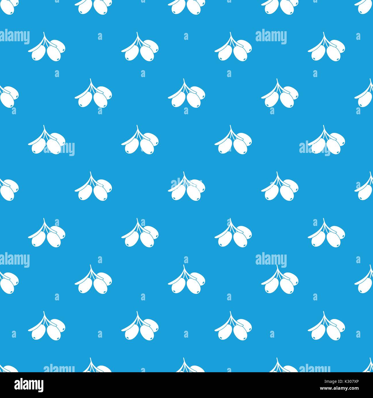 La direction générale de l'argousier seamless pattern blue Illustration de Vecteur