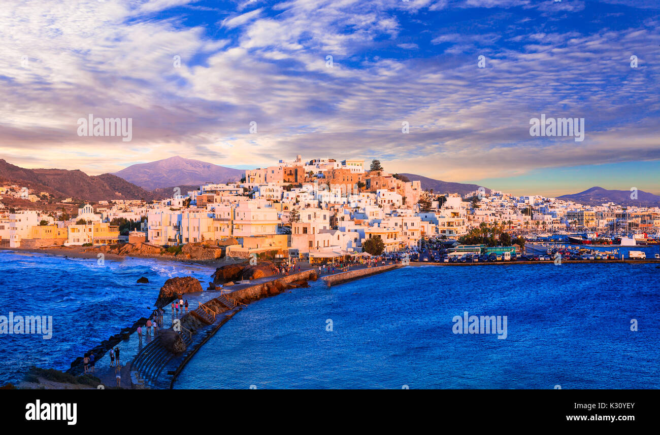 L'île de Naxos impressionnant,vue panoramique,cyclades,grèce. Banque D'Images