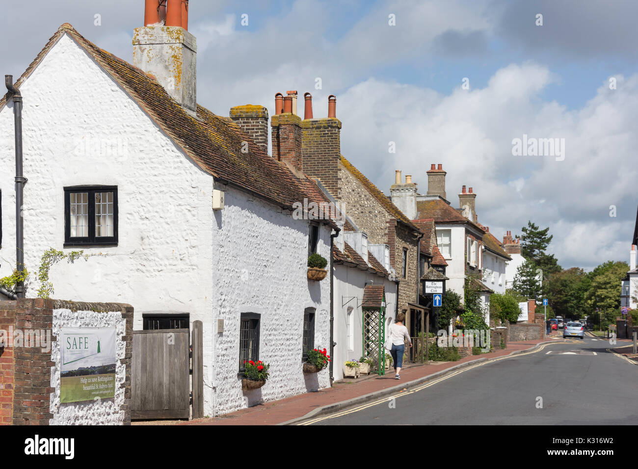 High Street, Rottingdean, East Sussex, Angleterre, Royaume-Uni Banque D'Images