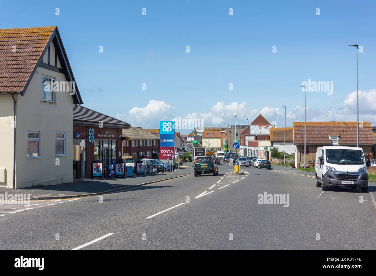South Coast Road, Peacehaven, East Sussex, Angleterre, Royaume-Uni Banque D'Images