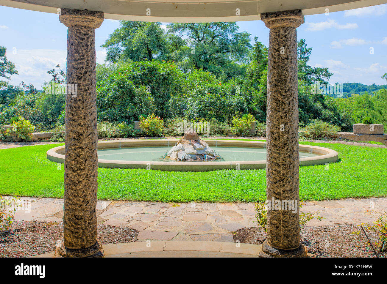 Jardins italiens à Maymont Estate, Richmond, VA - août 2017. Banque D'Images