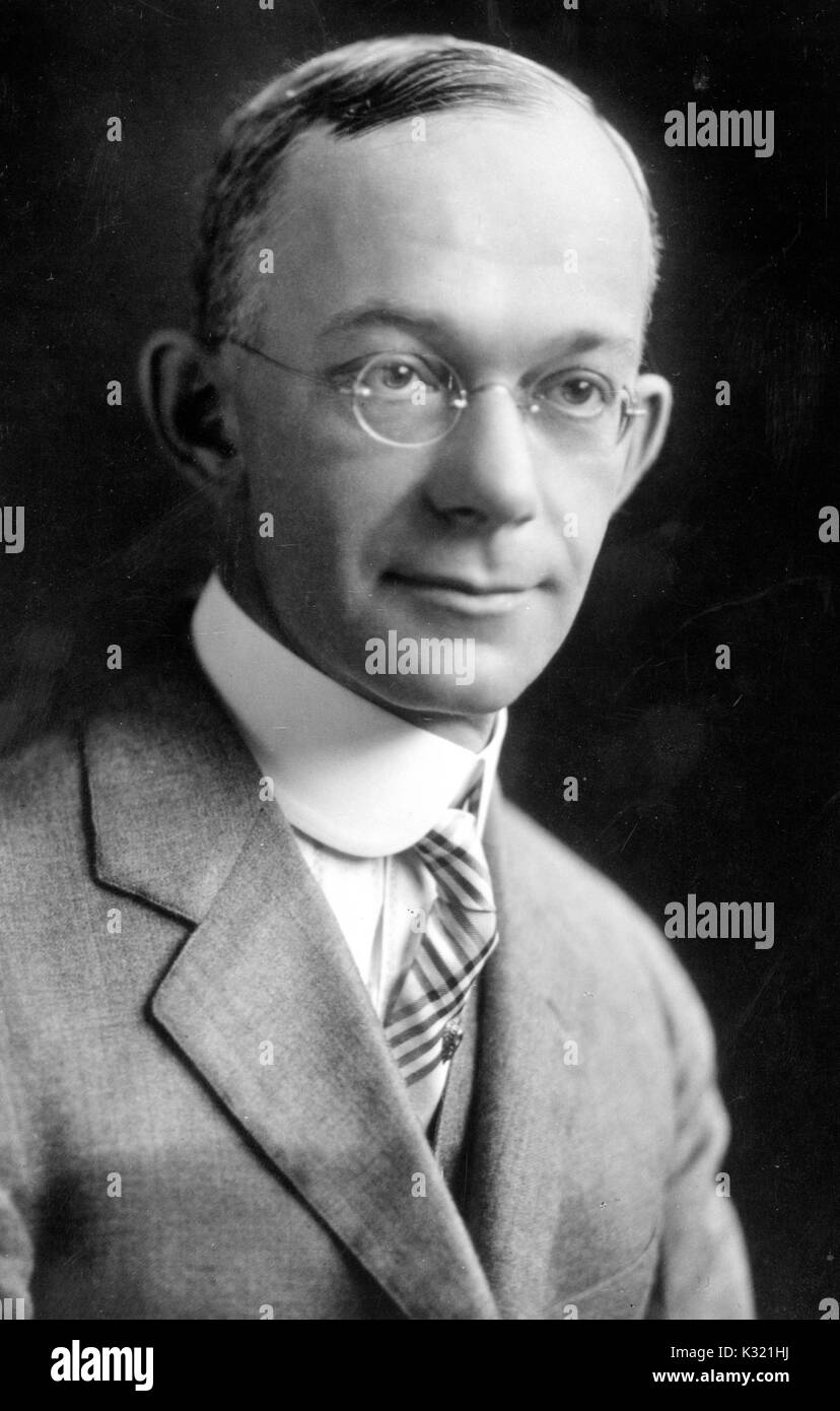 Portrait photographique de l'Américain Arthur Byron Coble, 1920. Banque D'Images