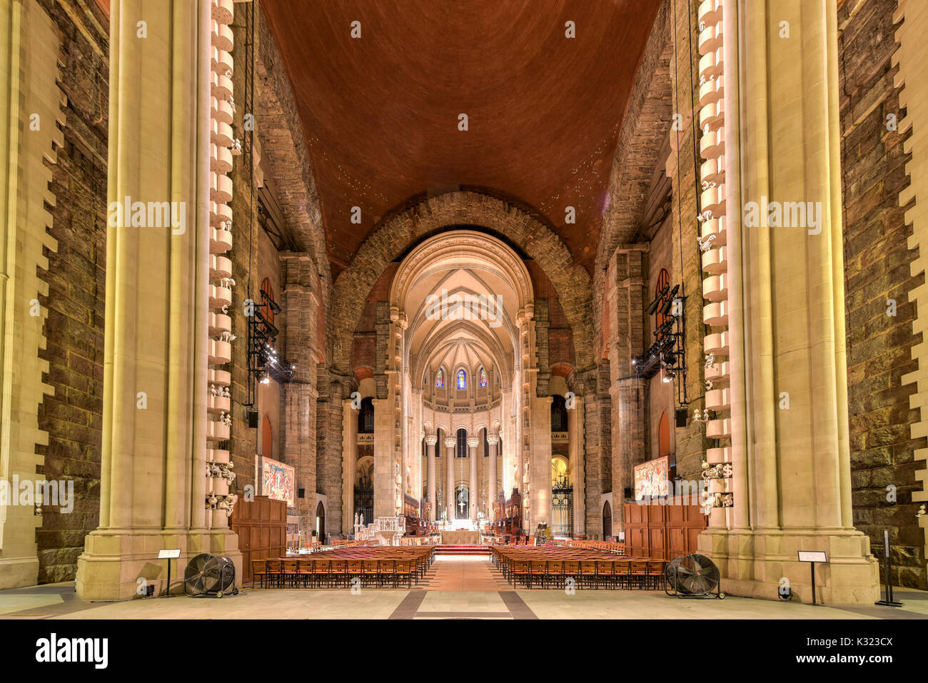 Cathédrale de Saint John the Divine, chef de l'église Diocèse épiscopal de New York. Banque D'Images