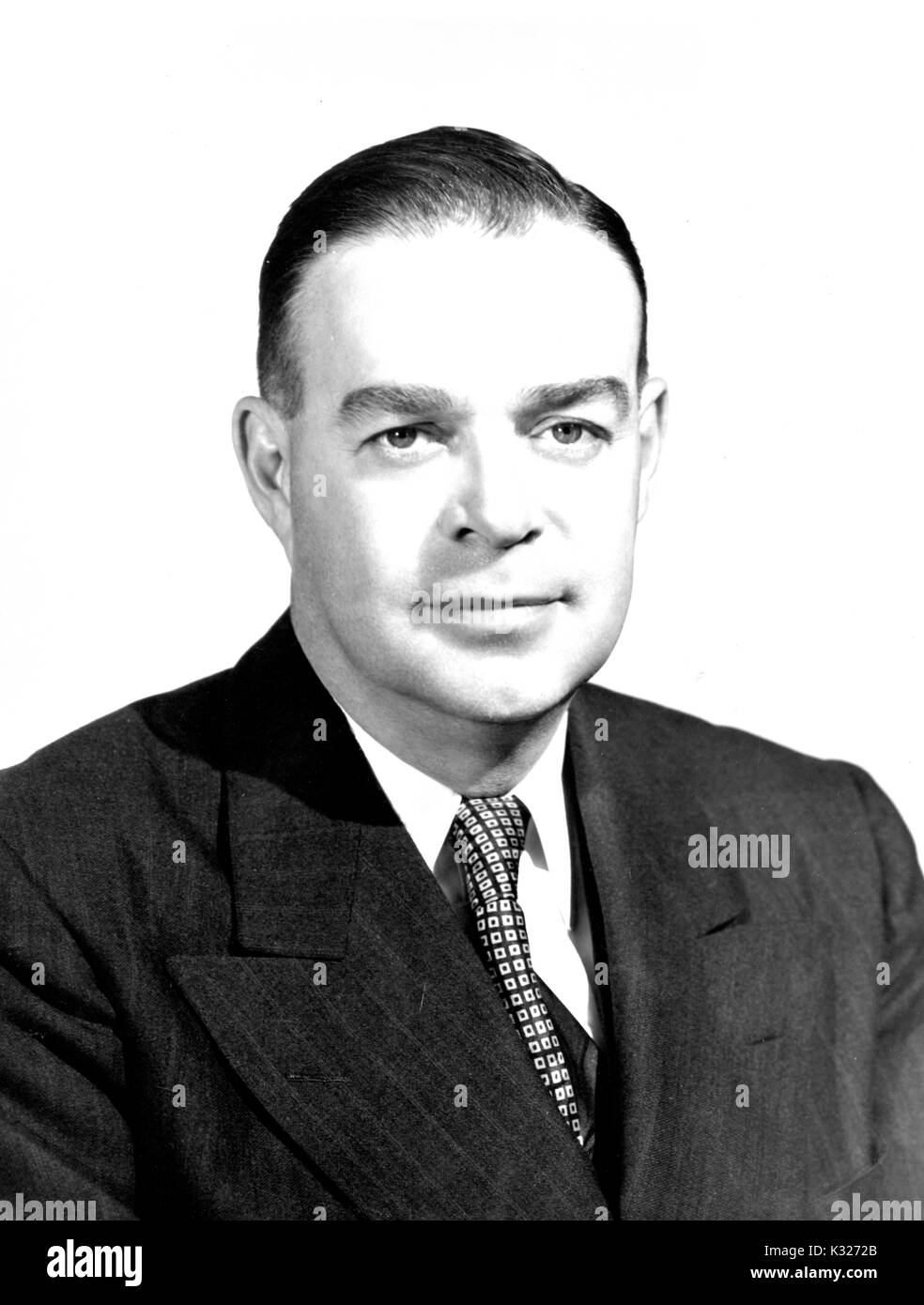 Portrait de la poitrine vers le haut du Maryland avocat James Kay Eagan, 1950. Banque D'Images