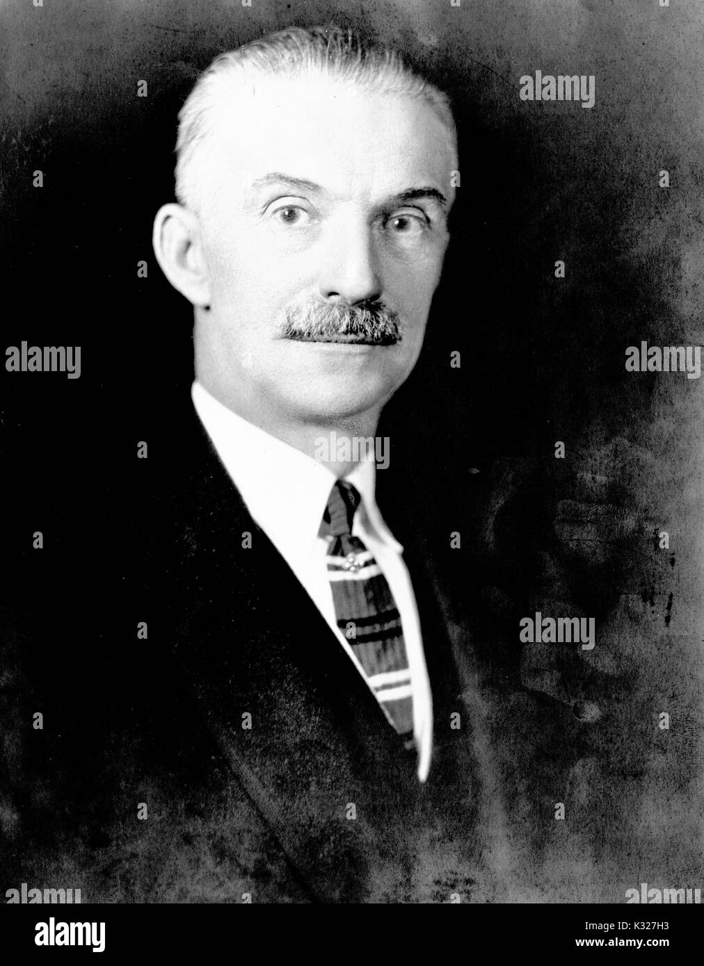 Portrait de la poitrine vers le haut de la fabrication chimiste Alfred Robert Louis Dohme, 1925. Banque D'Images
