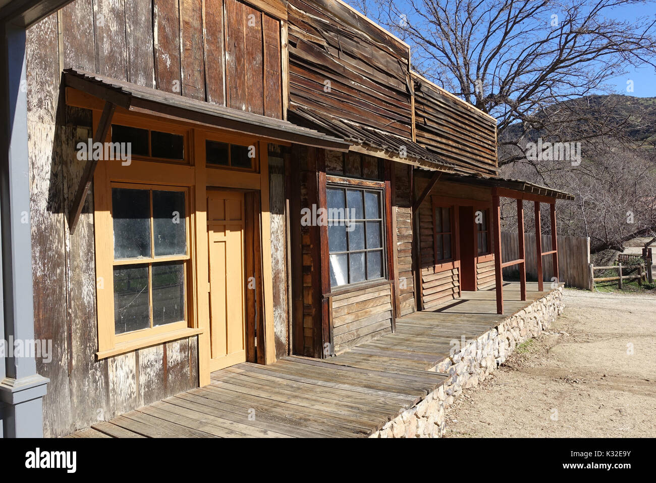Paramount Ranch - ceci est l'ensemble de beaucoup d'un film et de montrer en particulier ceux avec un thème western. Banque D'Images