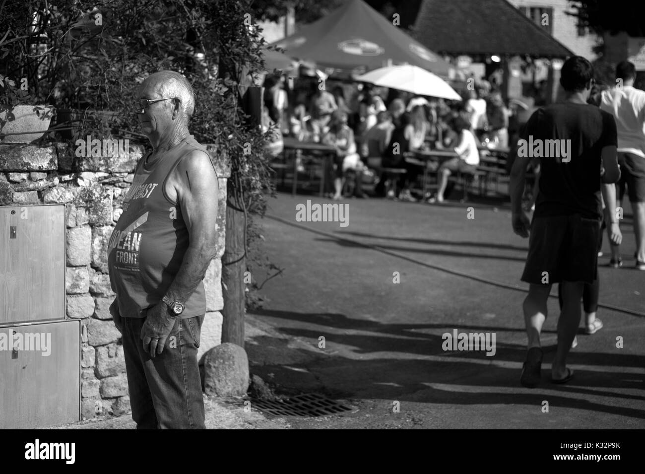 Fête des crêpes / Festival de crêpes, Carlux, Dordogne Banque D'Images