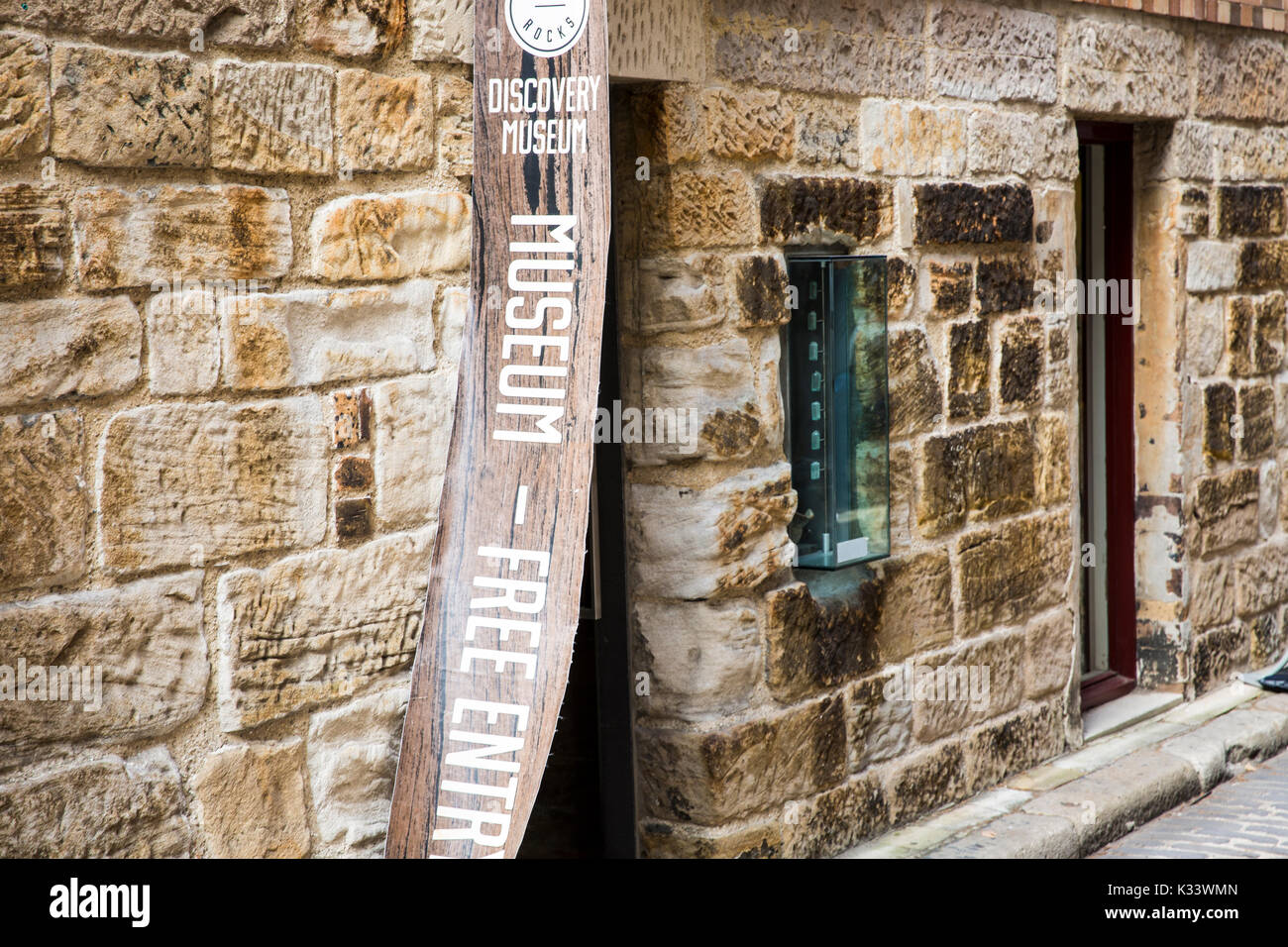Les roches Discovery Museum présente la longue histoire de la région de Sydney, Nouvelle Galles du Sud, Australie Banque D'Images