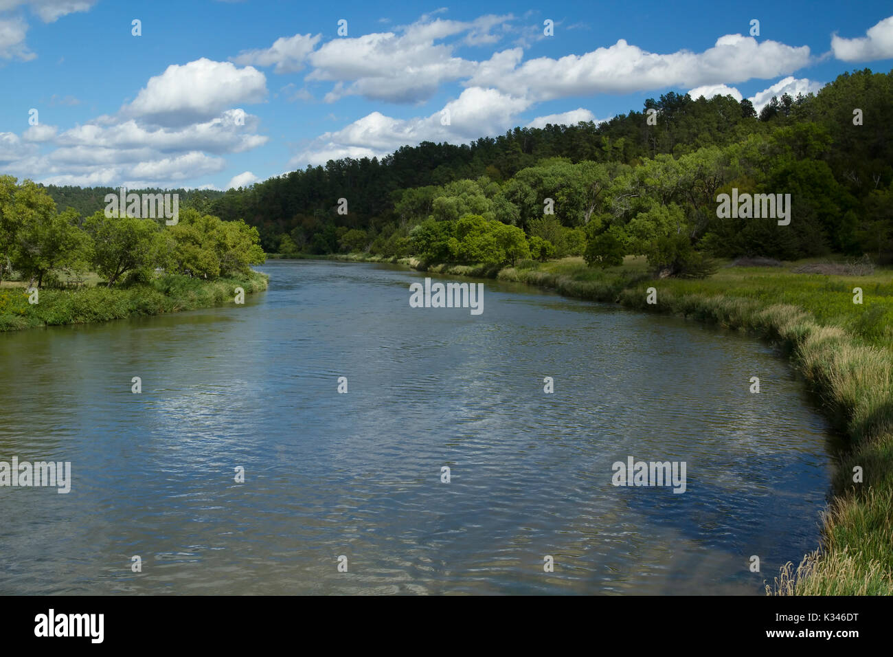 Paysage panoramique de la rivière niobrara Banque D'Images