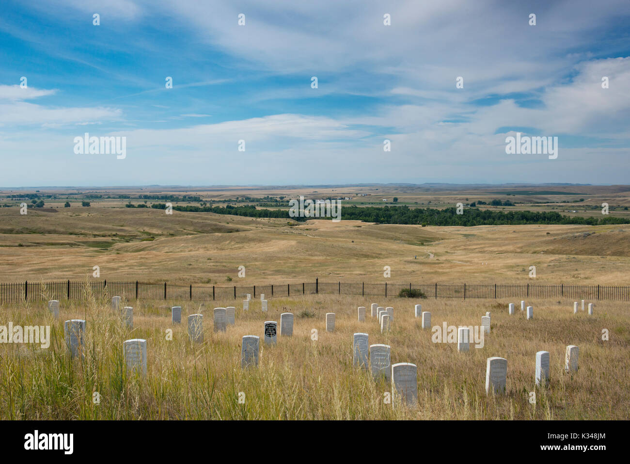 Little Bighorn Battlefield National Monument Banque D'Images