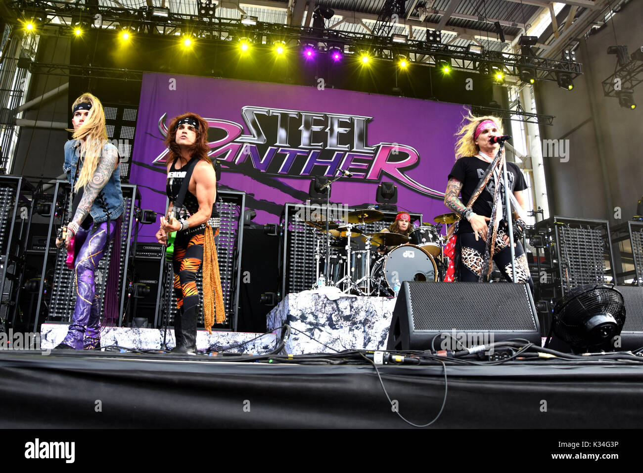 Chicago Open Air Festival 2017 au Toyota Park à Bedford Park comprend : Steel Panther Où : Bridgeview, Illinois, United States Quand : 16 Juil 2017 Crédit : Adam Bielawski/WENN.com Banque D'Images