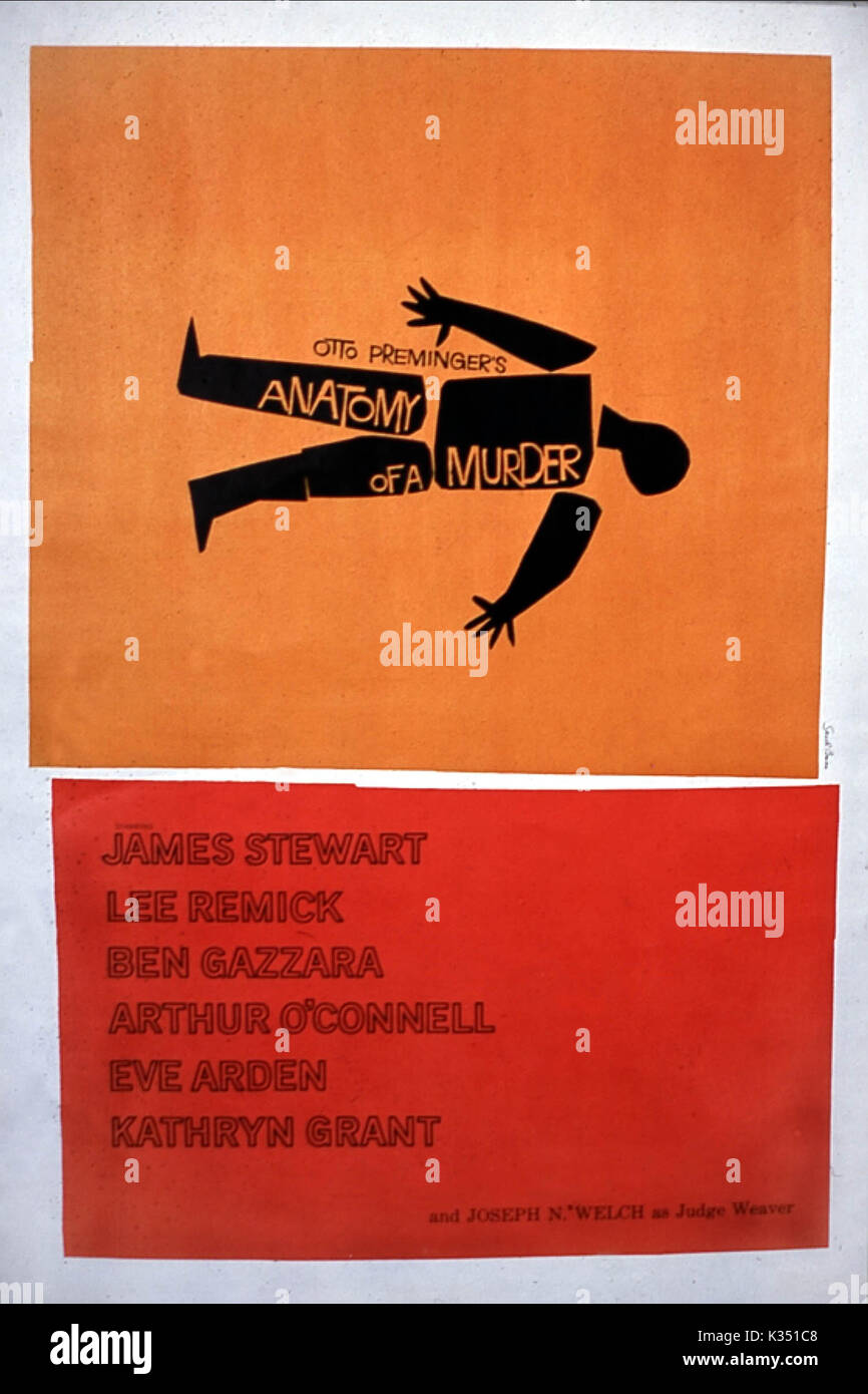 Anatomie d'un meurtre Date : 1959 Banque D'Images