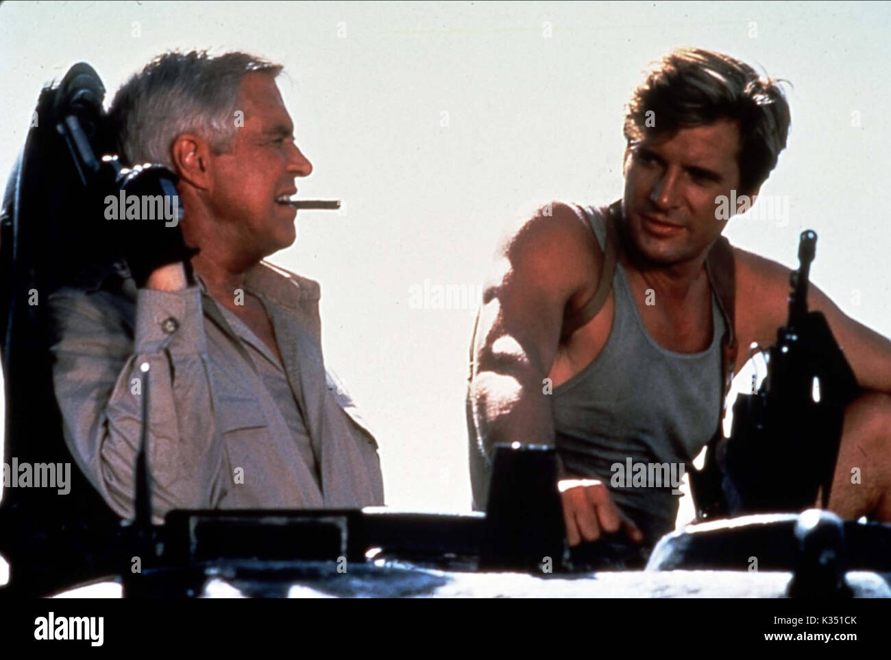 L'ÉQUIPE DE GEORGE PEPPARD, Dirk Benedict Banque D'Images