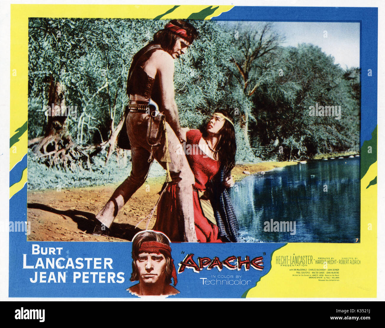 APACHE Burt Lancaster, JEAN PETERS Date : 1954 Banque D'Images