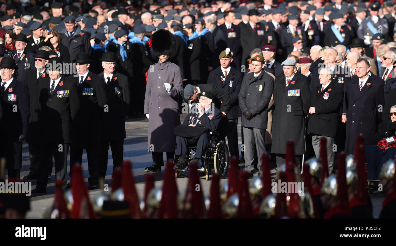 La photo doit être crédité ©Presse Alpha 079965 13/11/2016 Souvenir du dimanche au cénotaphe de Whitehall, Londres Banque D'Images