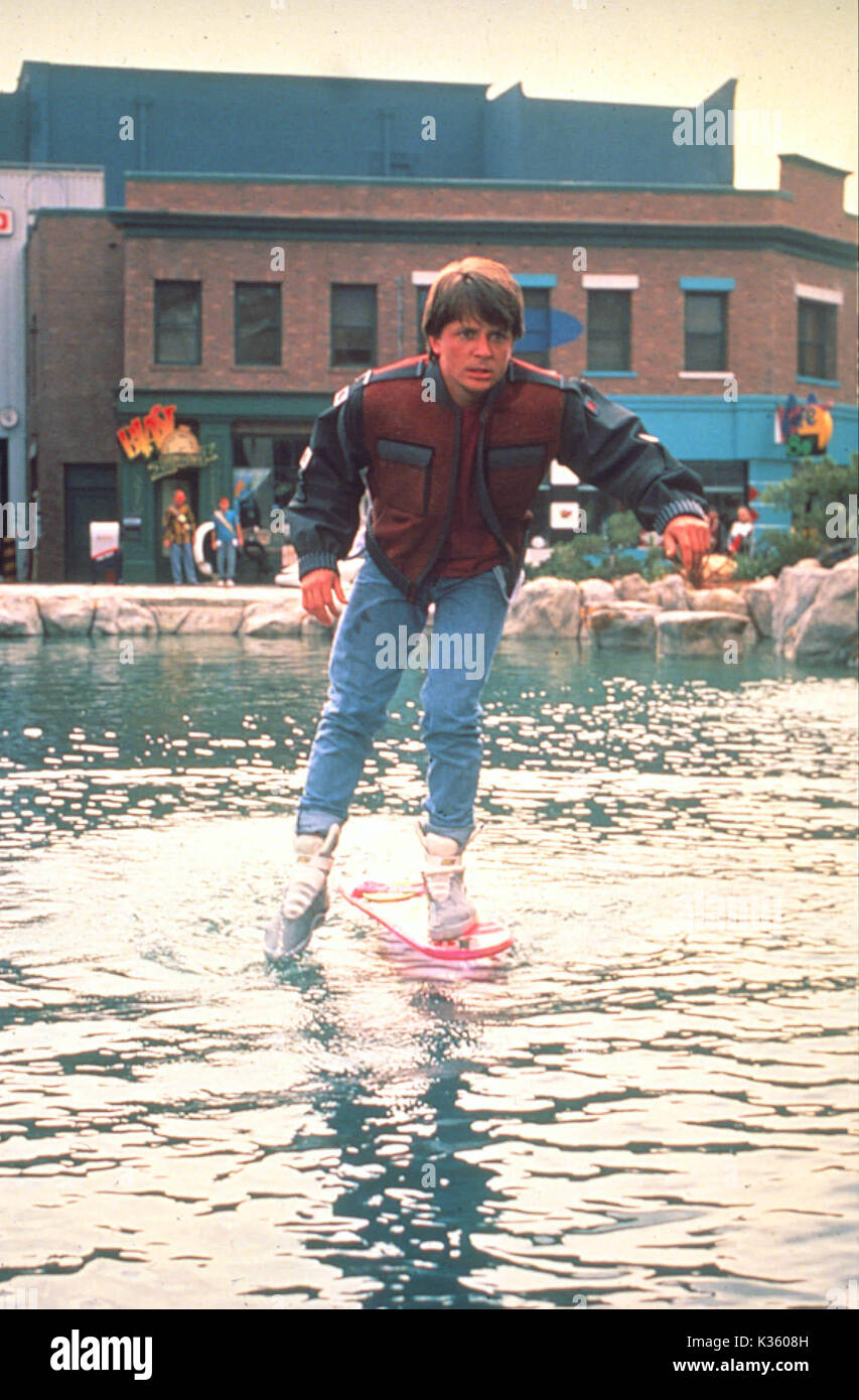 Retour à L'AVENIR PARTIE II MICHAEL J FOX Date : 1989 Banque D'Images