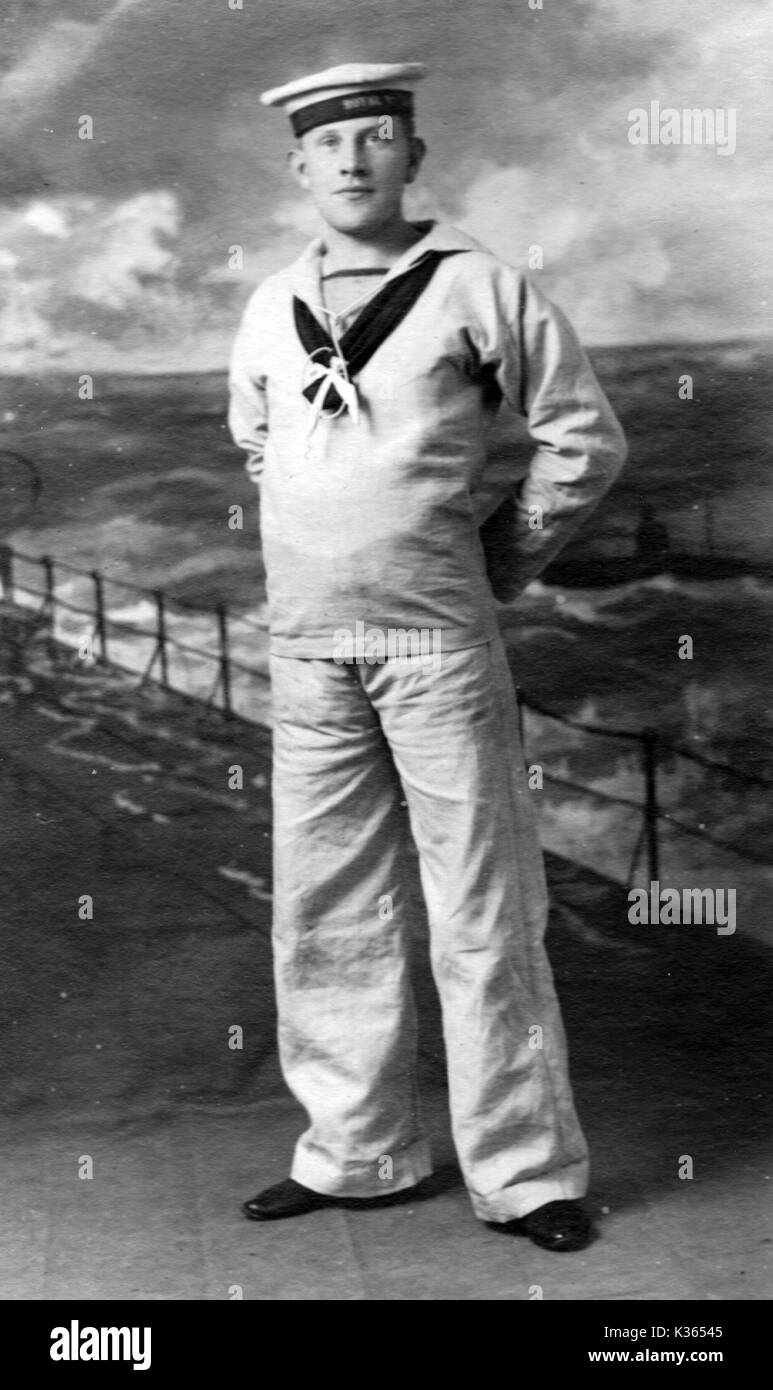 Marin de la Marine royale grande guerre 1914-1918 Banque D'Images
