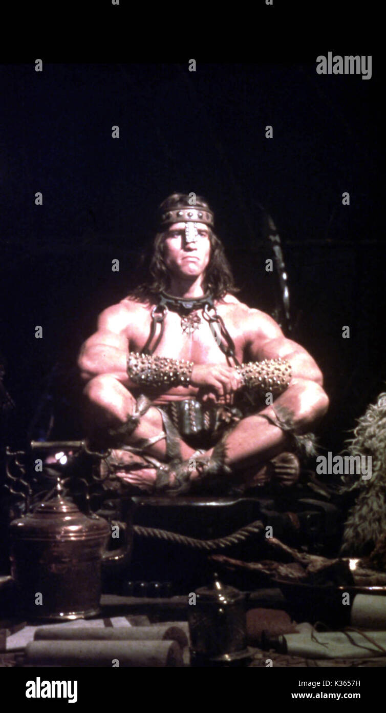 CONAN LE BARBARE Arnold Schwarzenegger Date : 1981 Banque D'Images