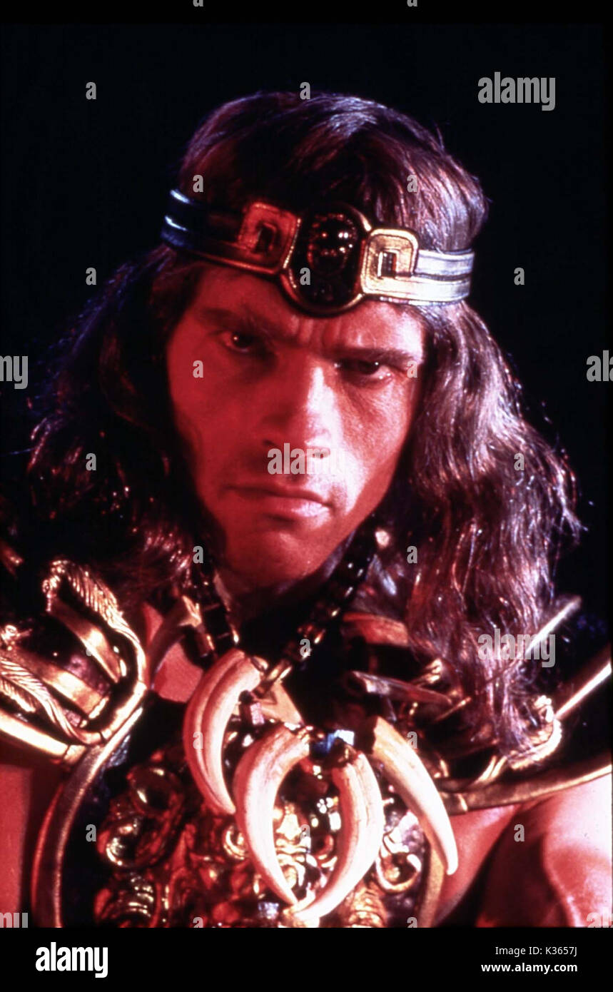CONAN LE BARBARE Arnold Schwarzenegger Date : 1981 Banque D'Images