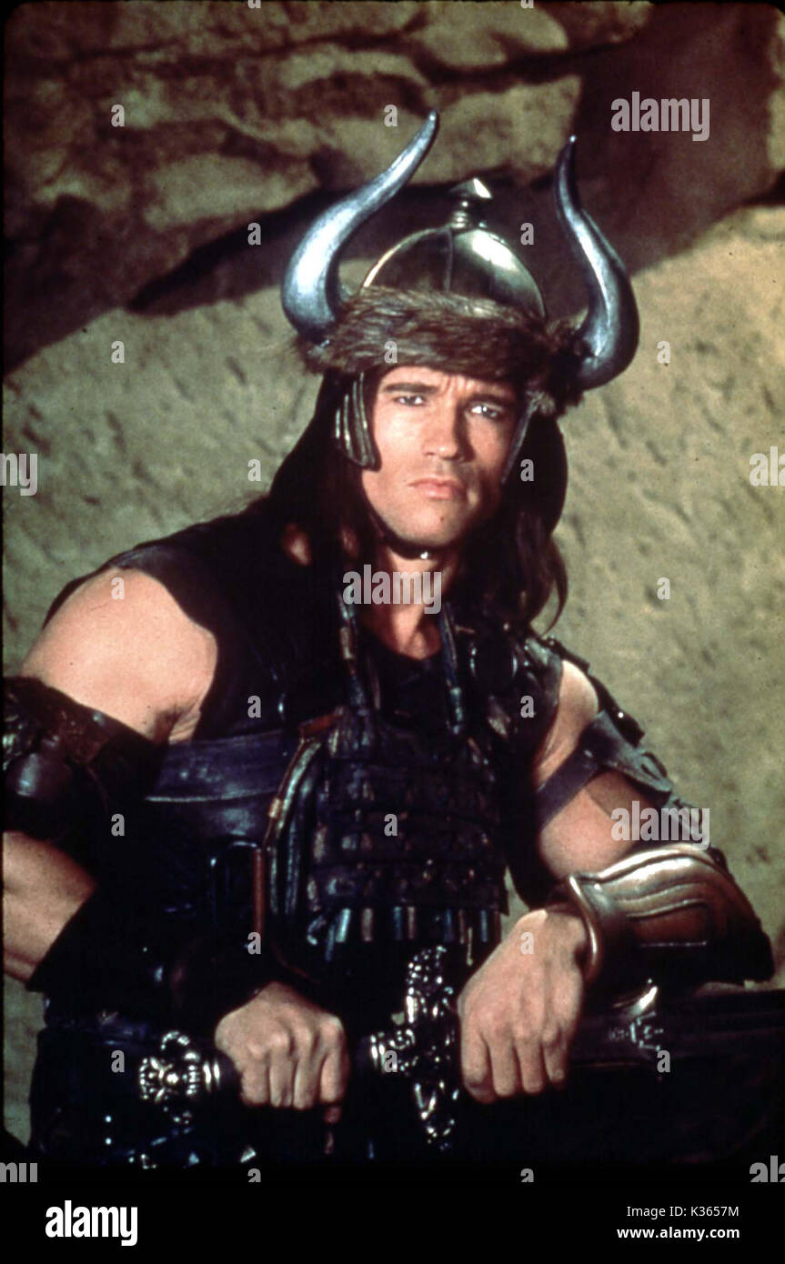 CONAN LE BARBARE Arnold Schwarzenegger Date : 1981 Banque D'Images