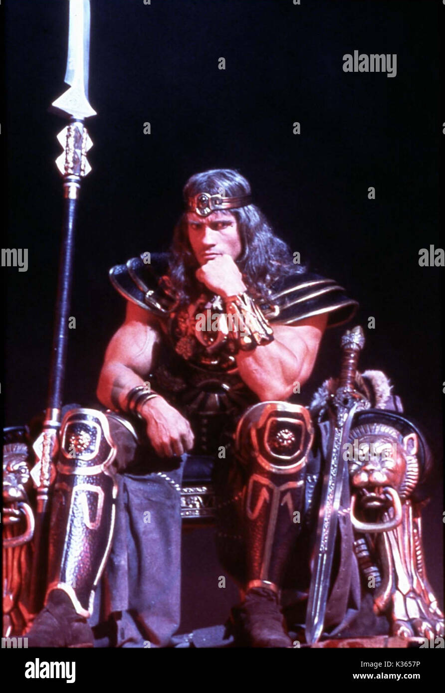 CONAN LE BARBARE Arnold Schwarzenegger Date : 1981 Banque D'Images