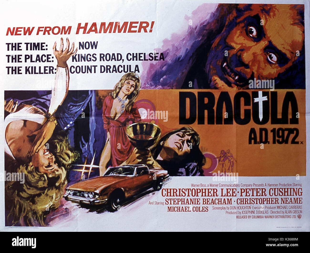 DRACULA A.D. CHRISTOPHER LEE Date : 1972 Banque D'Images