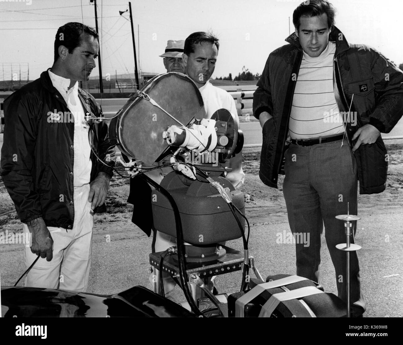 GRAND PRIX DE L-R, Bob Bondurant, PHIL HILL, John Frankenheimer directeur Banque D'Images