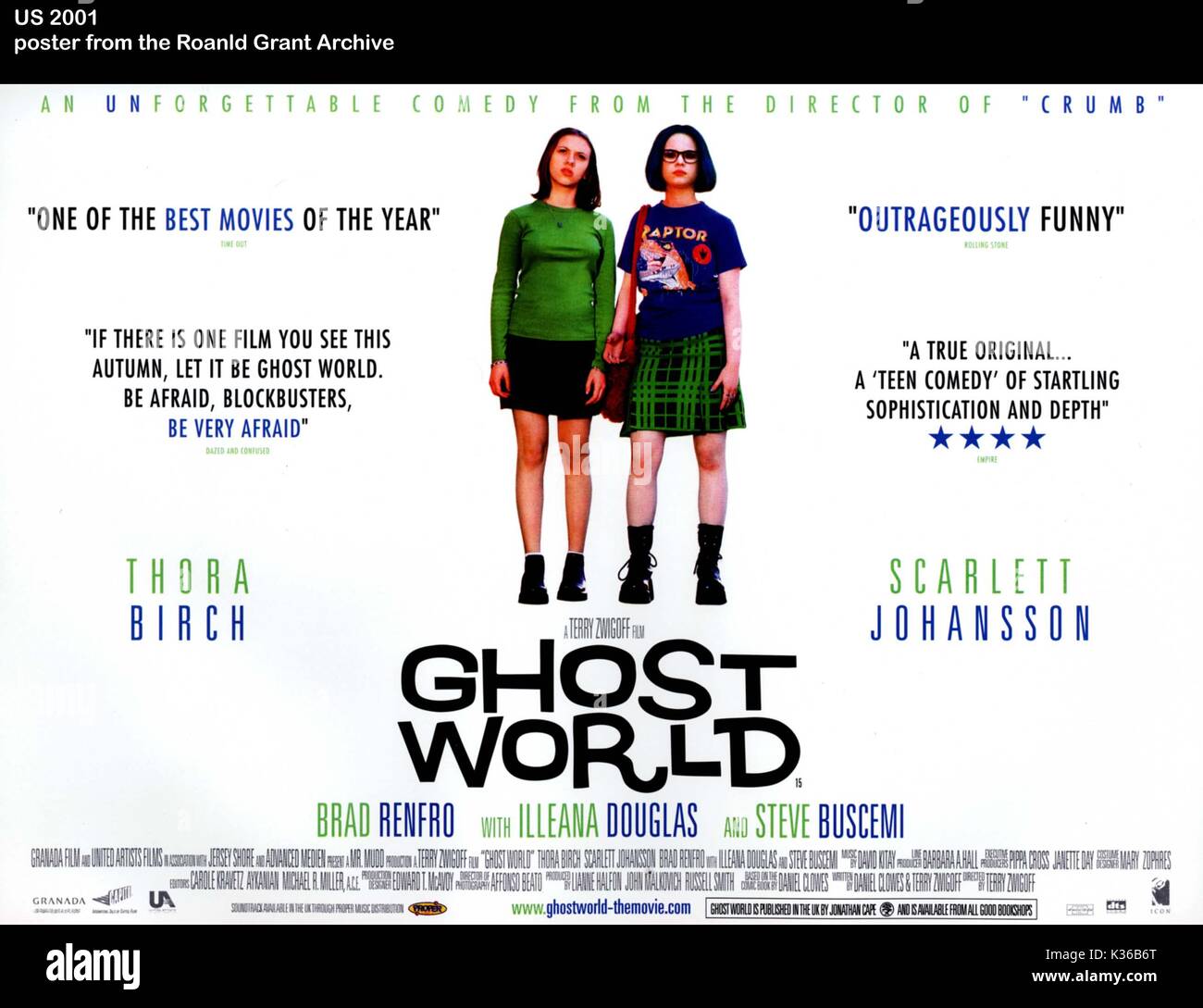 GHOST WORLD Scarlett Johansson, THORA BIRCH Date : 2001 Banque D'Images