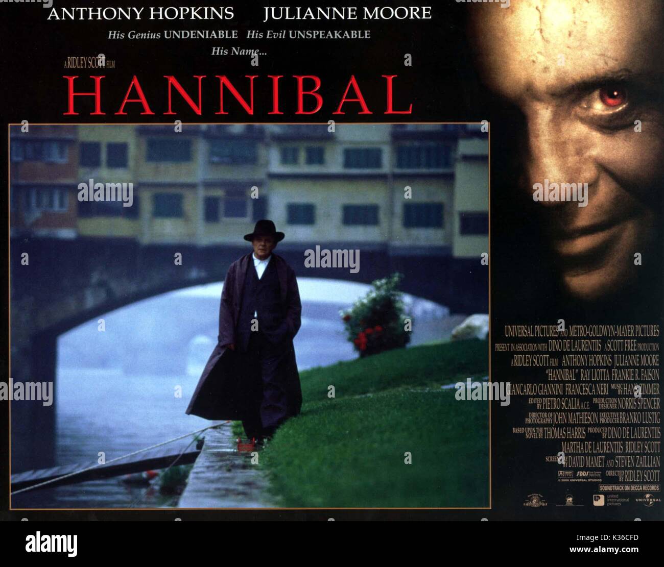 ANTHONY HOPKINS comme HANNIBAL Hannibal Lecter HANNIBAL Date : 2001 Banque D'Images