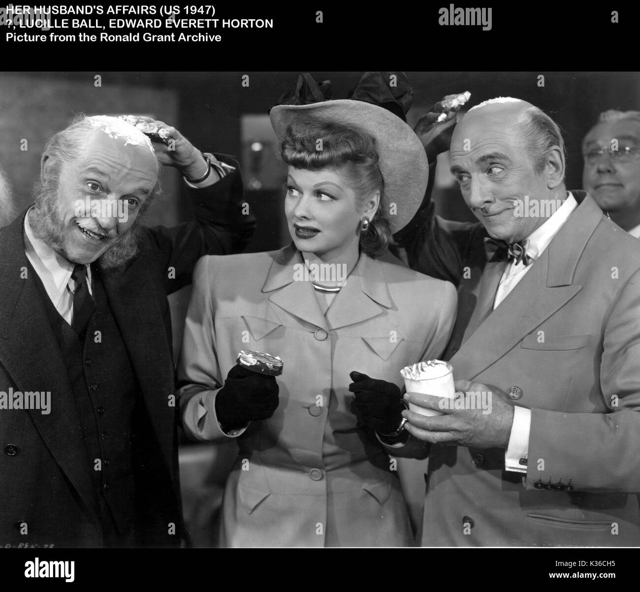 Les affaires de son mari nous [1947] L-R, [ ?], LUCILLE BALL, Edward Everett Horton Banque D'Images