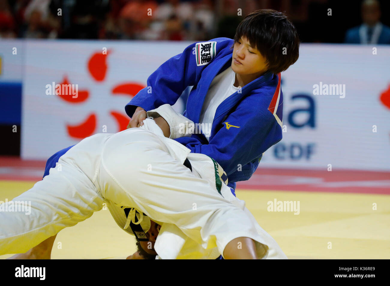 Budapest, Hongrie. Du 1er septembre 2017. Chizuru Arai (JPN), 1er septembre 2017 - SUZUKI : Judo Championnat du monde de judo 2017 Budapest féministe -70kg match final au Sport Arena Budapest à Budapest, Hongrie. Credit : Yusuke Nakanishi/AFLO SPORT/Alamy Live News Banque D'Images